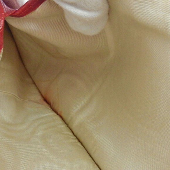 AUTH PRADA Three Folded Wallets Logo Jagade Beige Canvas ~ Leather - Picture 5 of 8